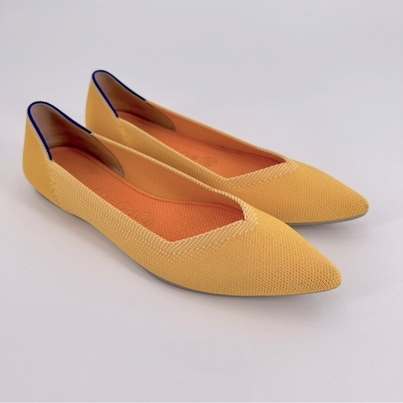 Rothy’s Sunshine Yellow Point Pointed Flats Size 9 - Picture 1 of 7